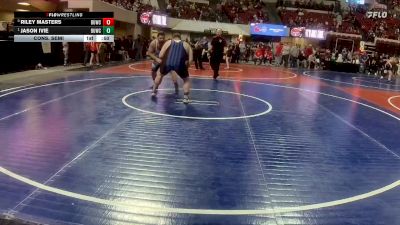 275 lbs Cons. Semi - Jason Ivie, Etna Wyoming vs Riley Masters, Butte Wrestling Club