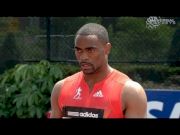 Tyson Gay first race back and wins 100m with 10.0 at 2012 adidas Grand Prix
