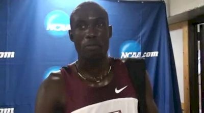 Henry Lelei after fall in steeple final at 2012 NCAA Outdoor Champs