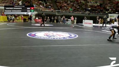 Intermediate Girls - 73 lbs Quarters - Frankie Hernandez, Total Kaos Wrestling Club vs Whitnee Stanhope, USA Gold Wrestling Club