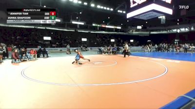 Girls 120 lbs Champ. Round 2 - Jennifer Tian, Cheney (Girls) vs Zuhra Ghafoori, Auburn Mountainview (Girls)