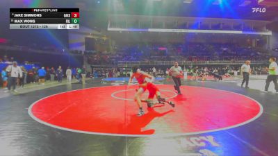 126 lbs Champ. Round 2 - Jake Simmons, Oakdale vs Max Wong, Folsom