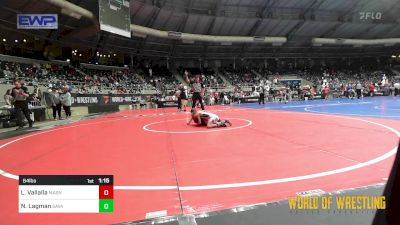 64 lbs Quarterfinal - Logan Vallalla, Mat Assassins vs Noah Lagman, Savage House Wrestling Club