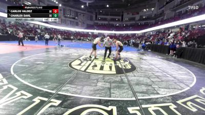 157 lbs Semifinal - Carlos Valdez, Bishop Kelly vs Charles Dahl, Bishop Kelly