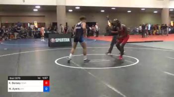 152 kg Quarterfinal - Khalil Dorsey, Compound Wrestling vs Macon Ayers, Smith Mountain Lake Wrestling Club