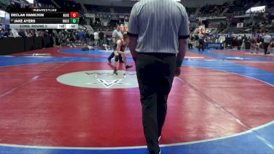 6A 144 lbs Cons. Round 2 - Jake Ayers, Buckhorn vs Declan Hamilton, Hazel Green HS