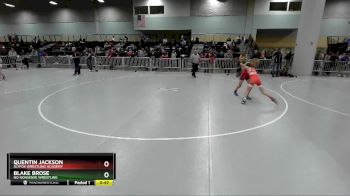 92 lbs Cons. Round 3 - Blake Brose, No Nonsense Wrestling vs Quentin Jackson, SlyFox Wrestling Academy