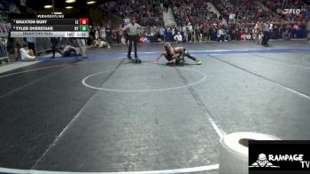 110 lbs Quarterfinal - Braxton Burt, Lawrence Elite vs Tyler Overstake, Kansas YG