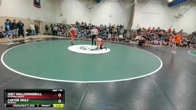 138B Champ. Round 1 - Carter Wolf, Rawlins vs Joey Wallowingbull, Wyoming Indian