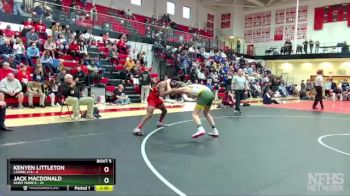 138 lbs Semifinals (8 Team) - Jack MacDonald, Saint Mark`s vs Kenyen Littleton, Laurel H S