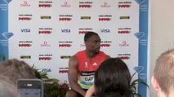 Tyson Gay Pleased with first race back  2012 adidas Grand Prix