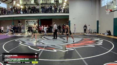 138 lbs Cons. Round 3 - Christopher Medina-Romano, Notre Dame - West Haven vs Jackson Emel, St Mark`s