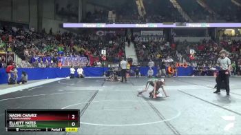 60 lbs Cons. Round 1 - Elliott Yates, Linn County Twisters vs Naomi Chavez, U Town Hammers