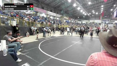46 lbs Consi Of 16 #2 - Mason Pevler, No Team vs Kase Sikes, Valley Bad Boys