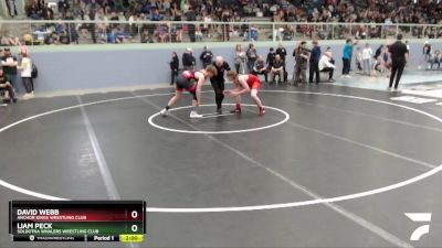 160 lbs Round 1 - Liam Peck, Soldotna Whalers Wrestling Club vs David Webb, Anchor Kings Wrestling Club