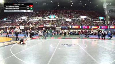 AA - 150 lbs Champ. Round 1 - Zane Crawford, Billings West vs Teegan Fielding, Missoula Sentinel