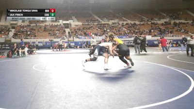 287-D3 Semifinal - Jax Finch, Cactus Shadows High School vs Nikolasi Tonga`uiha, Marcos De Niza High School