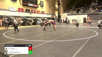 197 lbs Consi Of 8 #1 - Kolby Flank, Bloomsburg vs Reid Schroeder, Army