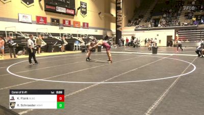 197 lbs Consi Of 8 #1 - Kolby Flank, Bloomsburg vs Reid Schroeder, Army