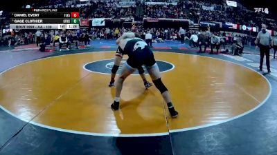 AA - 138 lbs Semifinal - Daniel Evert, Flathead (Kalispell) vs Gage Clothier, Great Falls / MSDB