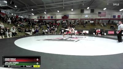 157 lbs Cons. Round 6 - Jaylon Otero, Ouachita Baptist vs John Ridle, Central Missouri