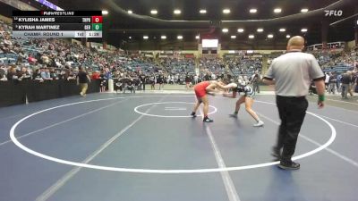 155 lbs Champ. Round 1 - Kyrah Martinez, Goddard-Eisenhower Hs vs Kylisha James, Topeka - Highland Park HS