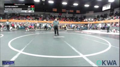 105 lbs Quarterfinal - Reed Lauderdale, Duncan Demon Wrestling vs Brantley Starks, Tecumseh Youth Wrestling