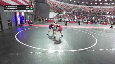 120 lbs Semifinal - Luke Kenealy, Slinger Red Rhinos Wrestling Club vs Wyatt Fuller, Wisconsin Rapids