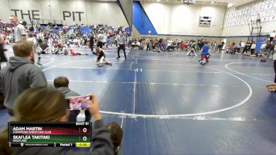 68 lbs Quarterfinal - Adam Martin, Champions Wrestling Club vs Skai`Lea Takitaki, Westlake