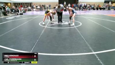 126 lbs Cons. Round 3 - Niko Gonzalez, El Reno vs Cael Puderbaugh, Basehor-Linwood HS