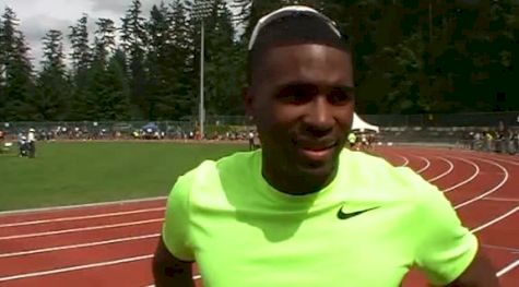 Manteo Mitchell Leading the US contingent in the 400 at 2012 Harry Jerome Classic