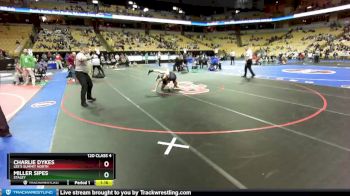 120 Class 4 lbs Quarterfinal - Charlie Dykes, Lee`s Summit North vs Miller Sipes, Staley