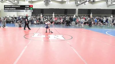 49 lbs Quarterfinal - Jaxon Garcia, Nebraska Elite - ESE vs George Gerasimov, CT Whale Orca - ESE