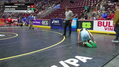 145 lbs First Round - Dominic Ramos, Souderton vs Aiden Kunes, Central Mountain