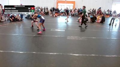 92 lbs Round 2 (4 Team) - Selena Hagood, Team Palmetto Purple vs Willow Liles, NC Girls Wrestling Club