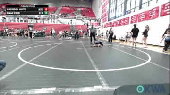 49 lbs Semifinal - Harrison White, Murray County Takedown Club vs Silas Boyd, Harrah Little League Wrestling