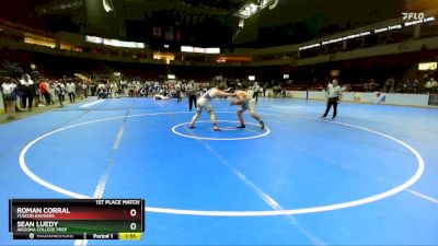 215 lbs 1st Place Match - Sean Luedy, Arizona College Prep vs Roman Corral, Tuscon Badgers