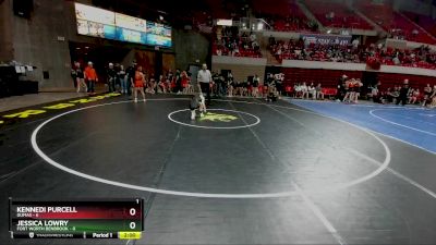 114 lbs Round 2 (8 Team) - Kennedi Purcell, Dumas vs Jessica Lowry, Fort Worth Benbrook