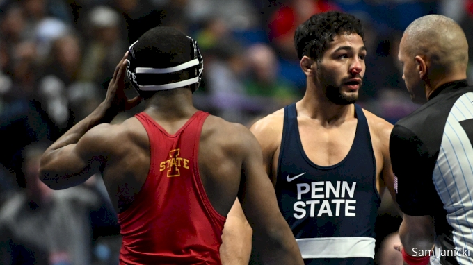 Shayne Van Ness Takes Out #5 Paniro Johnson At NCAA Wrestling ...