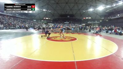 Boys 3A 157 lbs Cons. Round 6 - Gabriel Borisch, Southridge vs Angelo Delgado, North Thurston
