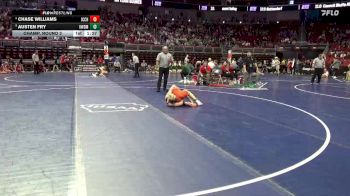 3A-113 lbs Champ. Round 2 - Austen Fry, Valley, West Des Moines vs Chase Williams, Iowa City, City High