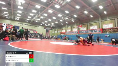 128 lbs Consi Of 16 #1 - Bernardo Loera, Independence vs Noah A. Murillo, Mt Whitney