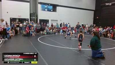 47 lbs Round 2 - Luciana Patacca, KC Elite Training Center vs Katharine Cattrell, Eastside Youth Wrestling