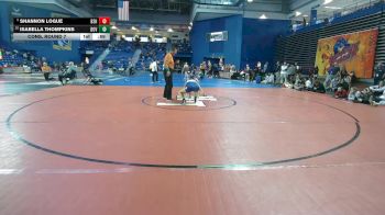 130 lbs Cons. Round 7 - Isabella Thompkins, Dover vs Shannon Logue, Bishop Shanahan
