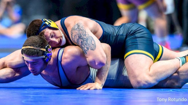 285 lb Quarterfinal, Mason Parris, Michigan vs Lucas Davison, Northwestern