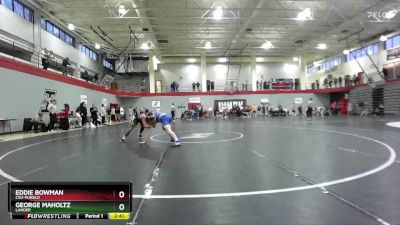 141 lbs Champ. Round 1 - Eddie Bowman, CSU-Pueblo vs George Maholtz, Lander