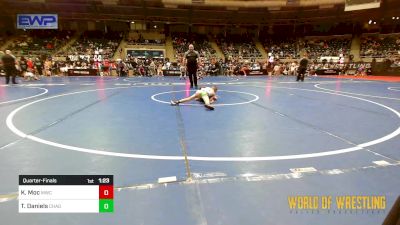 58 lbs Quarterfinal - Kai Moc, Miami Wrestling Club vs Taze Daniels, Chagolla Trained