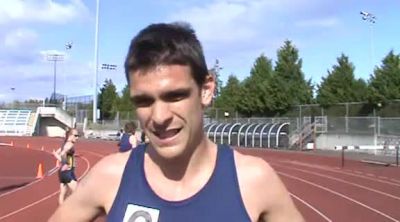 Doug Oxland after personal best in 1500 at Victoria Track Classic