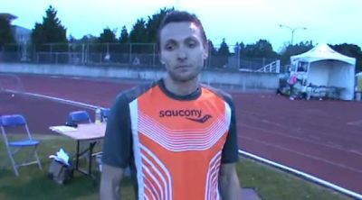 Kyle Smith after chilly 800 at Victoria Track Classic