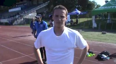 Nathan Goodwin after developmental 800 at Victoria Track Classic
